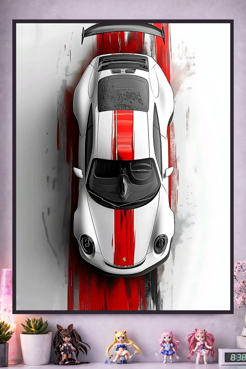 Porsche GT3 RS metal print