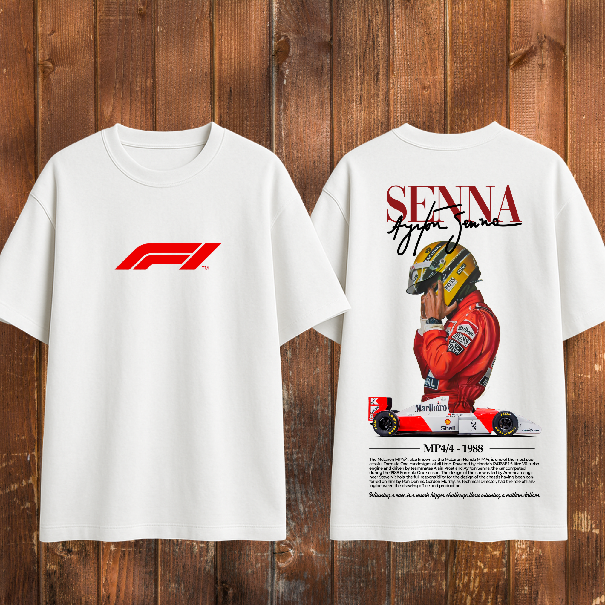 Ayrton Senna customized T-shirt